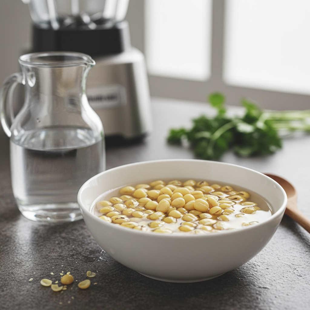 녹두 불리기 및 준비