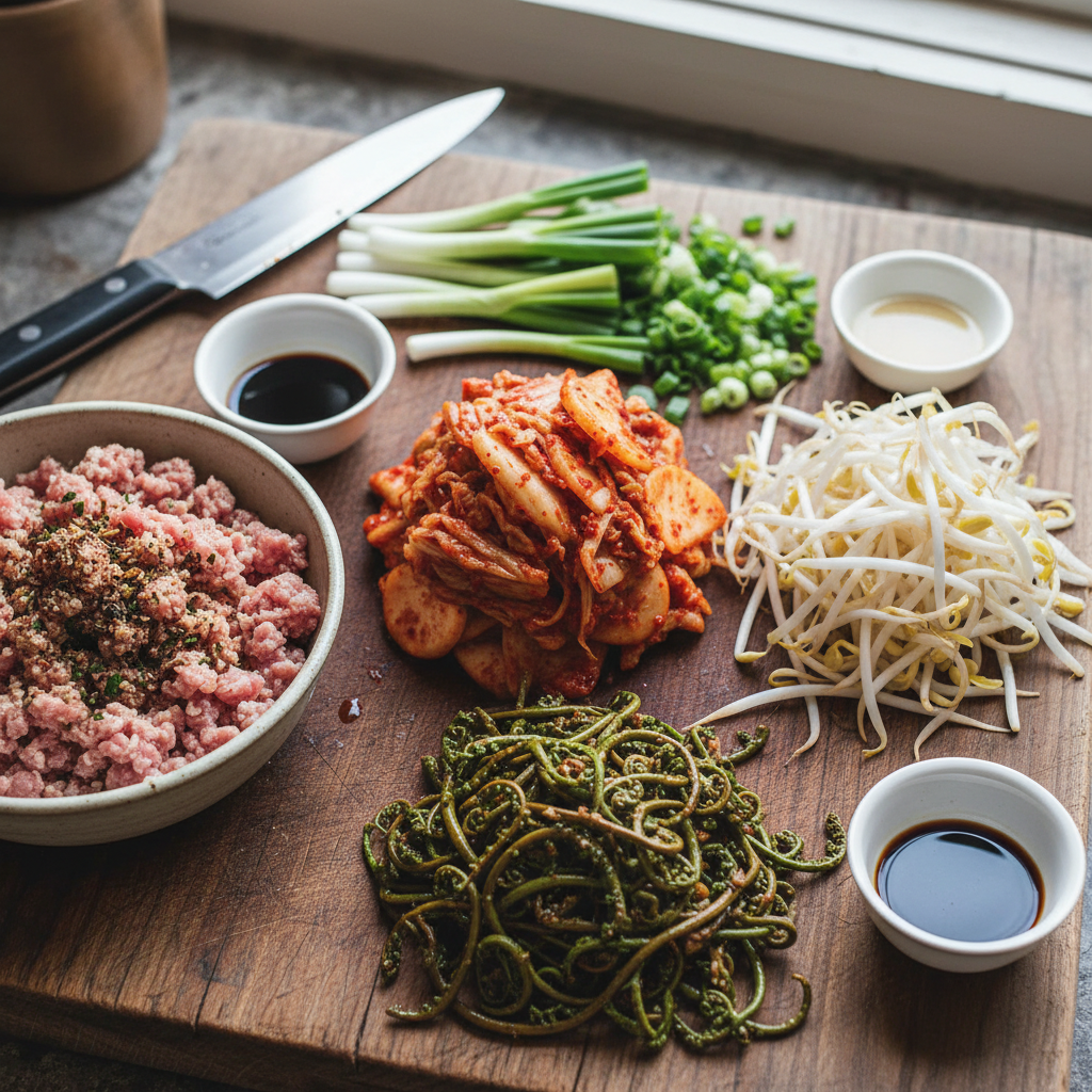 재료 준비 및 양념